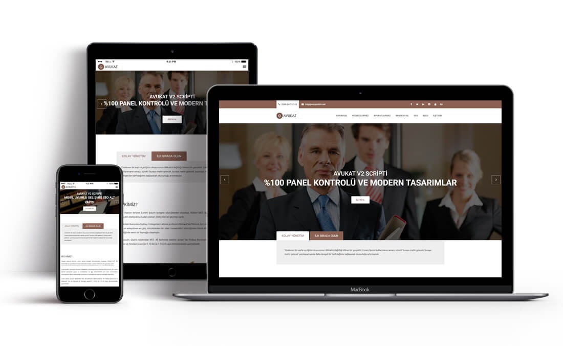 Avukat Hukuk Büro Web Tasarım